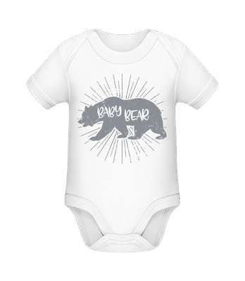 Baby Bear - Organic Baby Body - White - Front