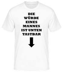 Die Würde Eines Mannes Schwarz · Männer Basic T-Shirt