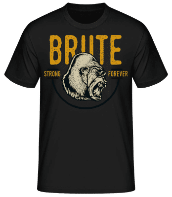 Brute Gorrila - Men's Basic T-Shirt - Black - Front