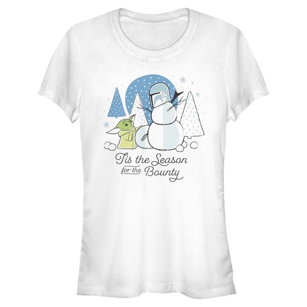 Aperçu: Star Wars - The Mandalorian - The Child Tis the Season - Christmas - Femme T-shirt - Blanc - Devant