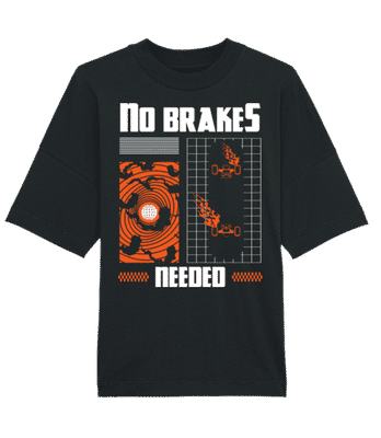 No Brakes - T-shirt Bio unisexe Stanley Stella extra large - Noir - Devant