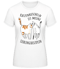 Katzenkuscheln Lieblingsdisziplin · Frauen Basic T-Shirt