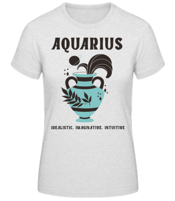 Aquarius - T-shirt standard Femme - Gris chiné - Devant