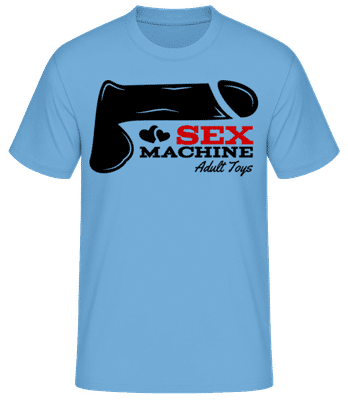 Sex Machine Icon - Men's Basic T-Shirt - Light blue - Front