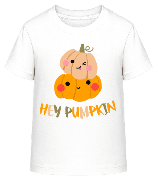 Aperçu: Hey Pumpkin - T-shirt shirtinator Enfant - Blanc - Devant