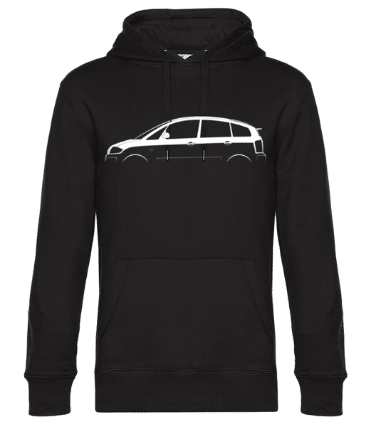 Aperçu: 'Audi A2' Silhouette - Sweat à capuche premium Unisexe - Noir - Devant