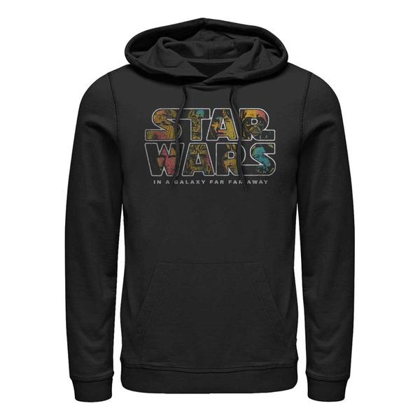 Aperçu: Star Wars - Skupina Pop Logo Fill - Unisex Sweat à capuche - Noir - Devant