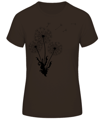 Dandelion Comic - Women's Basic T-Shirt - Brown - Front