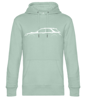 'Subaru Impreza WRX GG 2005' Silhouette - Sweat à capuche standard homme - Menthe verte - Devant