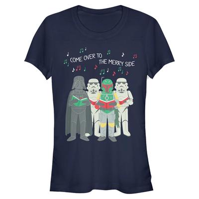 Star Wars - Skupina Dark Side Carols - Christmas - Femme T-shirt - Bleu marine - Devant