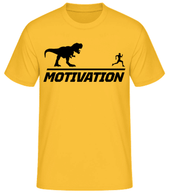 Motivation - T-shirt standard Homme - Jaune doré - Devant