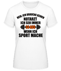 Wenn Ich Sport Mache · Frauen T-Shirt B&C