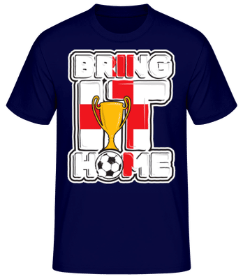 Football Angleterre Bring It Home - T-shirt homme B&C - Bleu marine - Devant