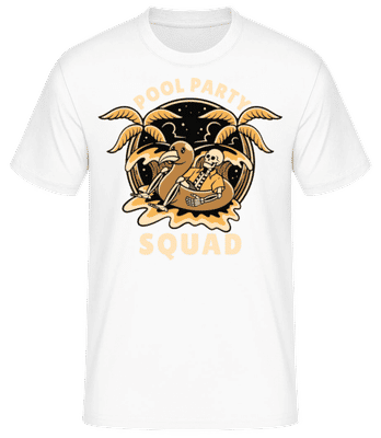 Pool Party Squad - T-shirt standard Homme - Blanc - Devant