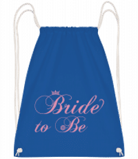 Bride To Be - Drawstring batoh so šnúrkami - Kráľovská modrá - Predné