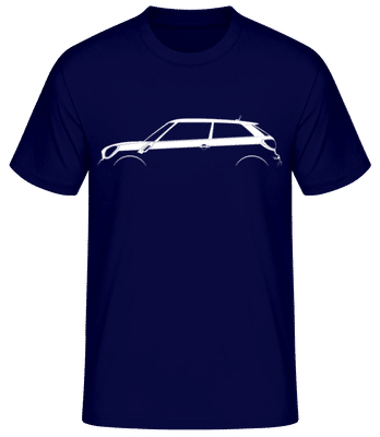 'Mini Cooper Paceman (R61)' Silhouette - Pánske basic tričko - Namornícka modrá - Predné