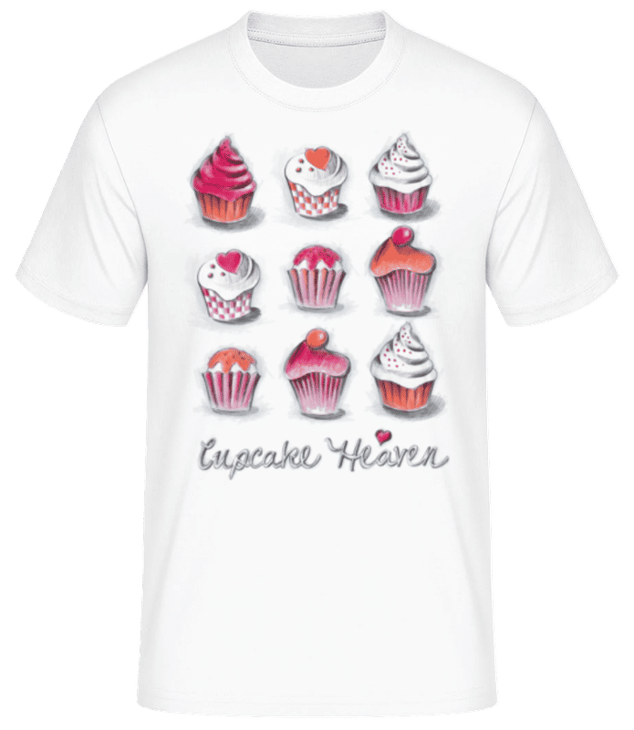 Náhled: košíček Heaven - Pánské basic tričko - Bílá - Napřed