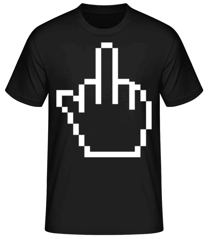 Aperçu: Doigt D’honneur - T-shirt standard Homme - Noir - Devant