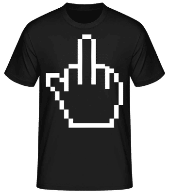 Doigt D’honneur - T-shirt standard Homme - Noir - Devant