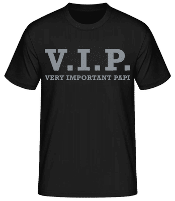 Very Important Papi - Männer Basic T-Shirt - Schwarz - Vorne