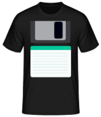 Kostým Diskety - Pánské basic tričko - Černá - Napřed