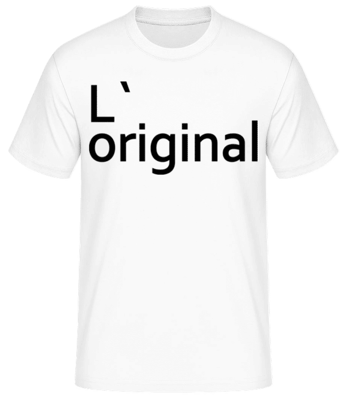 Aperçu: L`Original - T-shirt standard Homme - Blanc - Devant