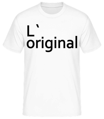 L`Original - T-shirt standard Homme - Blanc - Devant