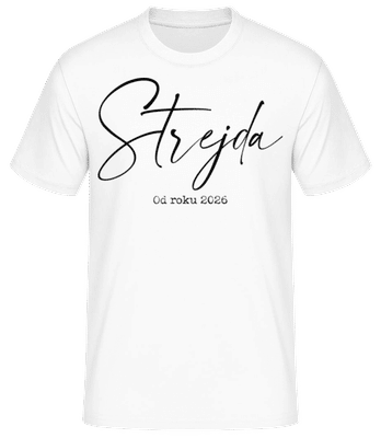 Strejda Od Roku 2026 - Pánske basic tričko - Biela - Predné
