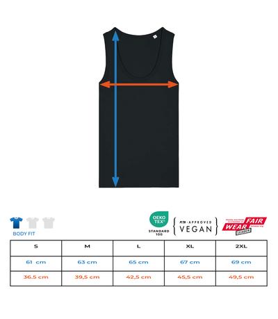 Débardeur bio pour femme Stanley Stella 2.0 - Tableau des tailles