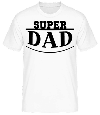 Super Dad Icon - Men's Basic T-Shirt - White - Front