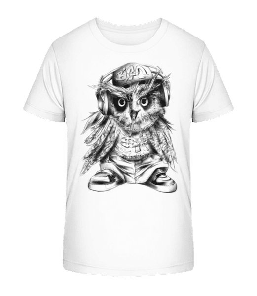Aperçu: Hibou Hibou - T-shirt bio Enfant Stanley Stella 2.0 - Blanc - Devant