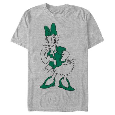 Disney Classics - Mickey Mouse - Daisy Duck Pine Green Daisy - Christmas - Men's T-Shirt - Heather grey - Front