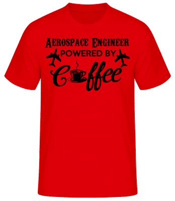 Aerospace Engineer - Pánske basic tričko - Červená - Predné