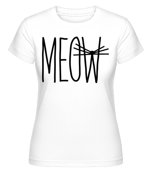 Aperçu: Meow 4 -  T-shirt Shirtinator femme - Blanc - Devant