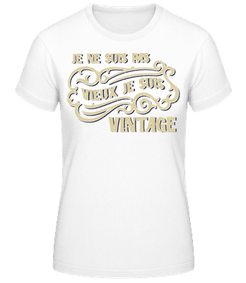 Je Suis Vintage - T-shirt standard Femme - Blanc - Devant