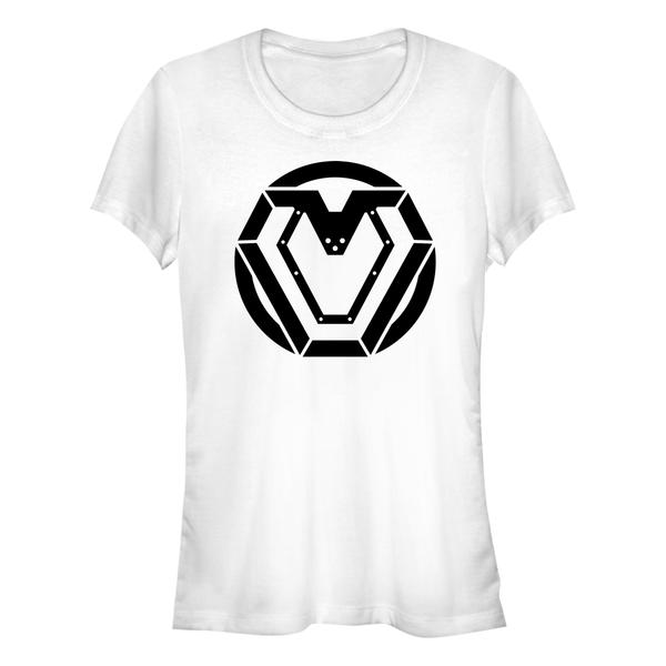 Preview: Marvel - Black Panther Wakanda Forever - Iron Heart Heart Reactor - Women's T-Shirt - White - Front