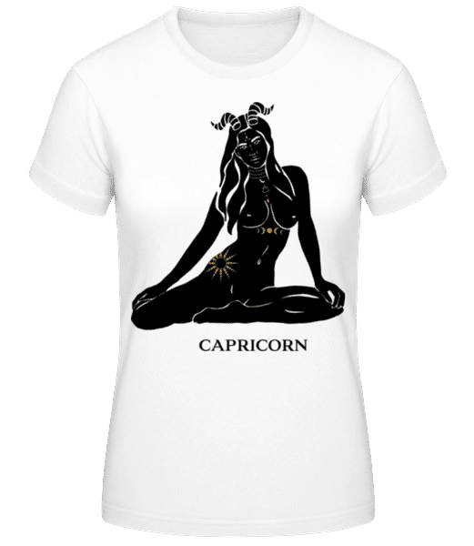 Aperçu: Female Zodiac Sign Capricorn - T-shirt standard Femme - Blanc - Devant