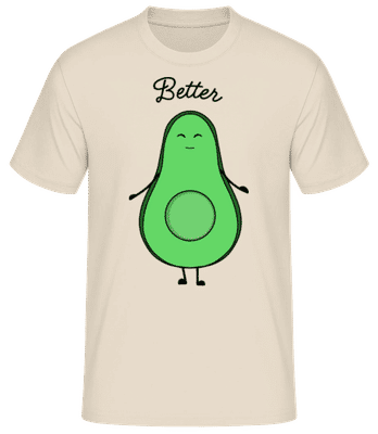 Better - Men's Basic T-Shirt - Cream - Front