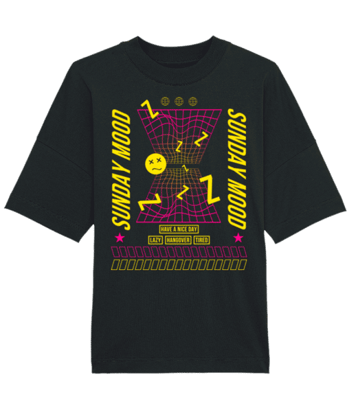 Aperçu: Sunday Mood - T-shirt Bio unisexe Stanley Stella extra large - Noir - Devant
