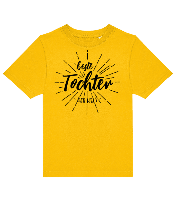 Vorschau: Beste Tochter Der Welt - Kinder T-Shirt B&C - Gelb - Vorne