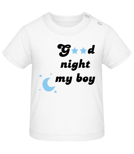 Aperçu: Good Night My Boy - T-shirt Bébé - Blanc - Devant