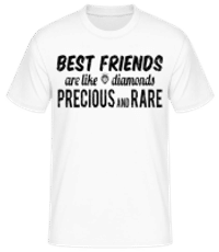 Best Friends Are Like Diamonds - T-shirt standard Homme - Blanc - Devant