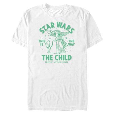 Star Wars - The Mandalorian - The Child Brain Child - Homme T-shirt - Blanc - Devant