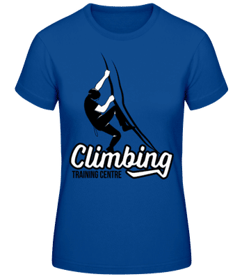 Climbing Training Centre White - Women's B&C T-Shirt - Royal blue - Front