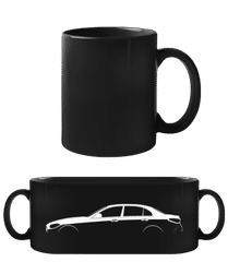 'Mercedes-Benz C-Class W206' Silhouette · Černý hrnek