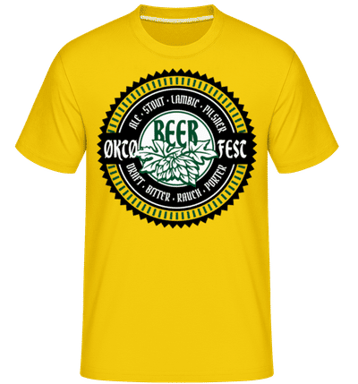 Oktoberfest Beer -  Shirtinator Men's T-Shirt - Golden yellow - Front