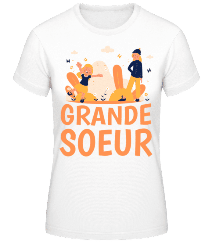 Aperçu: Grande Soeur - T-shirt standard Femme - Blanc - Devant