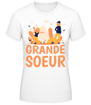 Grande Soeur - T-shirt standard Femme - Blanc - Devant