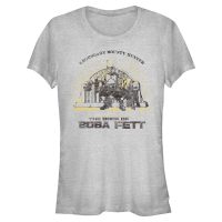 Star Wars - Book of Boba Fett - Boba Fett Legendary Bounty Hunter - Dámske Tričko - Melírovo šedá - Predné