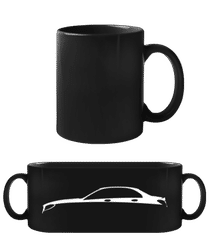 'Mercedes-AMG C63 S (W205)' Silhouette · Schwarze Tasse